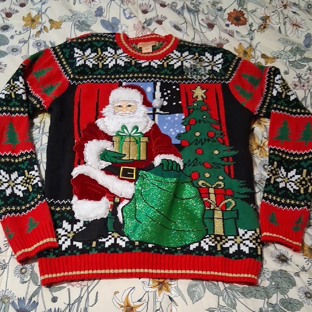Festive Christmas Santa Sweater Men